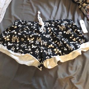 Cotton floral shorts